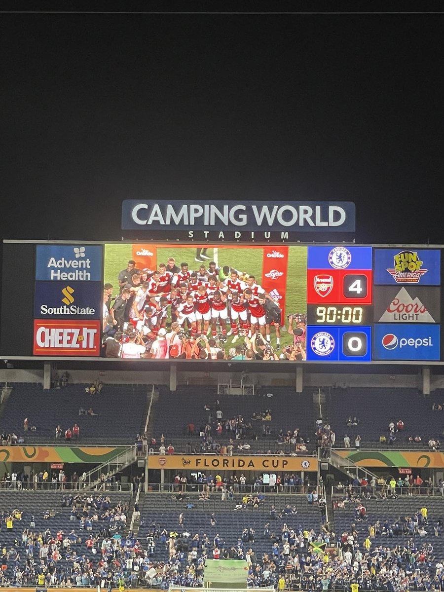 What a trip in Orlando, <a href="/Arsenal/">Arsenal</a> looking excellent, Jesus and Saliba were fantastic, and a great weekend had by all. Think we’re a signing or 2 away from being a real threat - exciting times for Arsenal fans! #AFC #COYG <a href="/arsenalamerica/">Arsenal America</a>