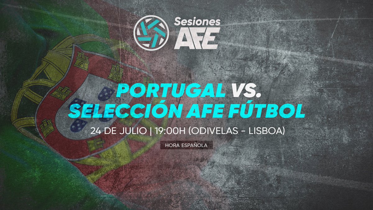 🚨 FINAL #UltimateFootballDraft

⚽️ <a href="/sjpf_pt/">Sindicato dos Jogadores</a> 🆚 Selección #AFEFútbol España ⚽️

⏰ 19:00h
📍Lisboa 🇵🇹 
👉🏻Encuentro de 90’

🔴🎥 ¡En directo a través de nuestro canal de YouTube!👇🏻

🔗 afefutbol.com/Final-Portugal…

#SesionesAFE XXVIII