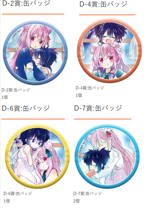 ハッピーシュガーライフ ゲマくじ おこがましい D賞 缶バッジ