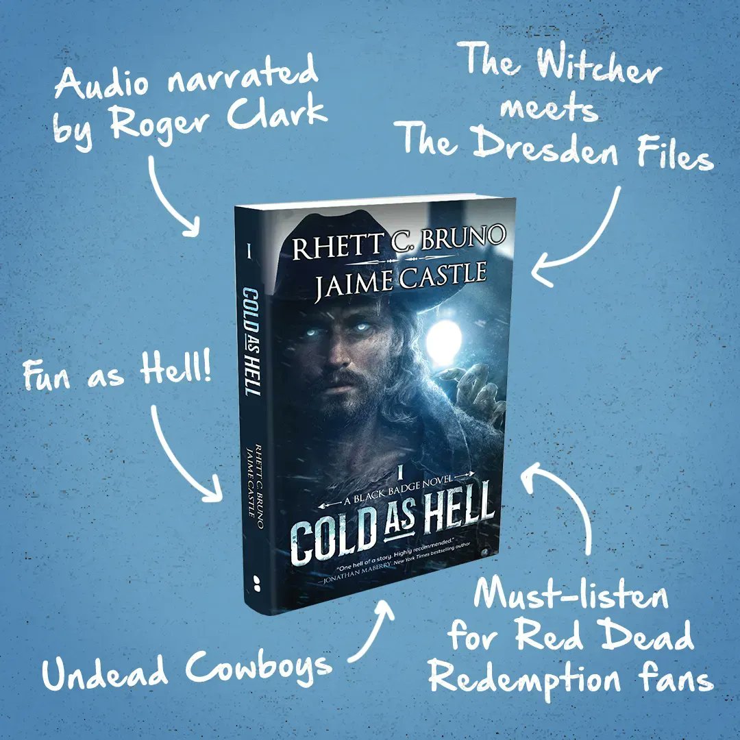 BlackstoneAudio's tweet photo. Selected as a GOLD MEDAL WINNER of the 2022 #IppyAwards by @IPPYmag, *TODAY* marks 2 months since the wildly weird western known as #COLDASHELL by @Audible #1 bestselling duo @RCBruno44+ @thejaimecastle entered the storied saddle!
πBuy: https://t.co/NeBCvuMiHo https://t.co/glewVZR1DE