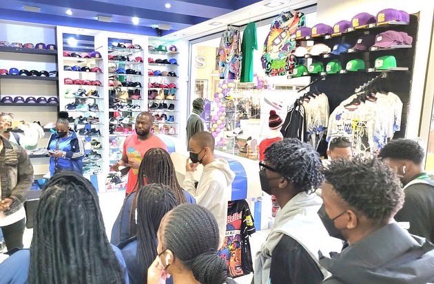 RocketsCentral's tweet photo. Sharing Africa... The Urban Soul Apparel Store. Every Miami Central student received a free clothing item. #LearningBeyondBorders #Botswana #BISCEP #MDCPS #Ledumang #RocketPride #Motherland 🚀💚🤍🚀🌍🇧🇼 https://t.co/p85I2z4022