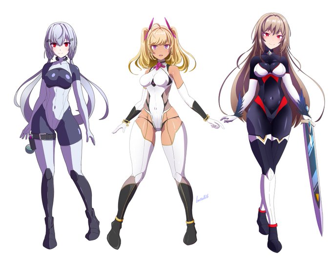 とりあえずトリ3人合わせ
全部違う仕上げで統一感ないけど楽しかった
あとは差分いじって遊ぼ 