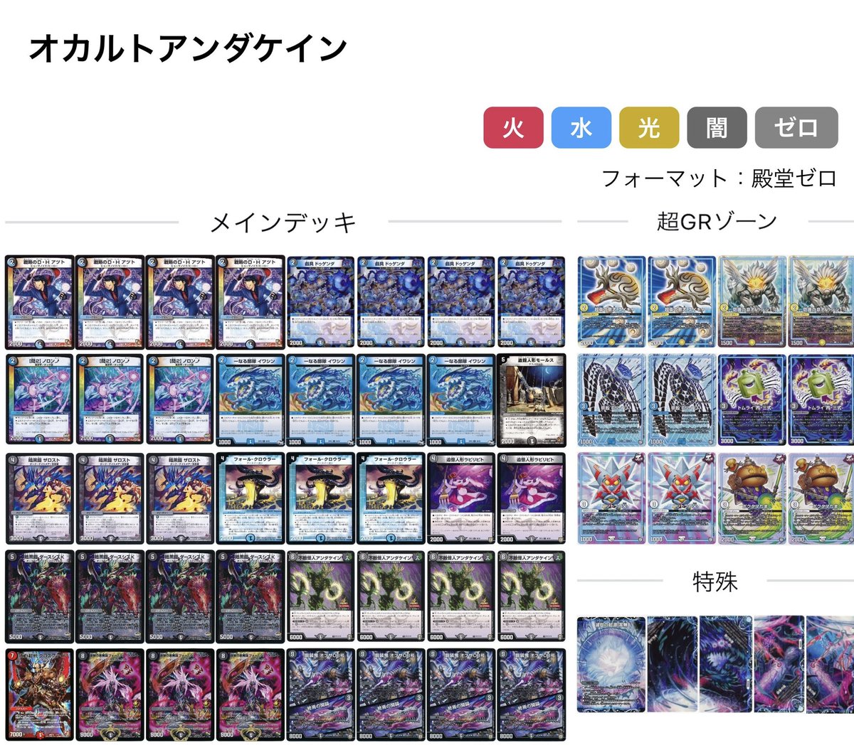 2019年王敗退デッキ紹介 ②オカルトアンダケイン 引けば引くほど強い2