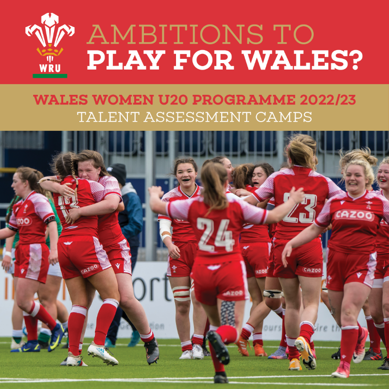 WelshRugbyUnion's tweet photo. Ambitions to play for #WalesWomen ? Eligible for U20 rugby next season? CLICK HERE 👇 to register your interest for Wales Women U20 Talent Assessment Camps in August and September which could lead to being invited onto the Wales Women U20 training programme!

#HerStory #EiHanesHi