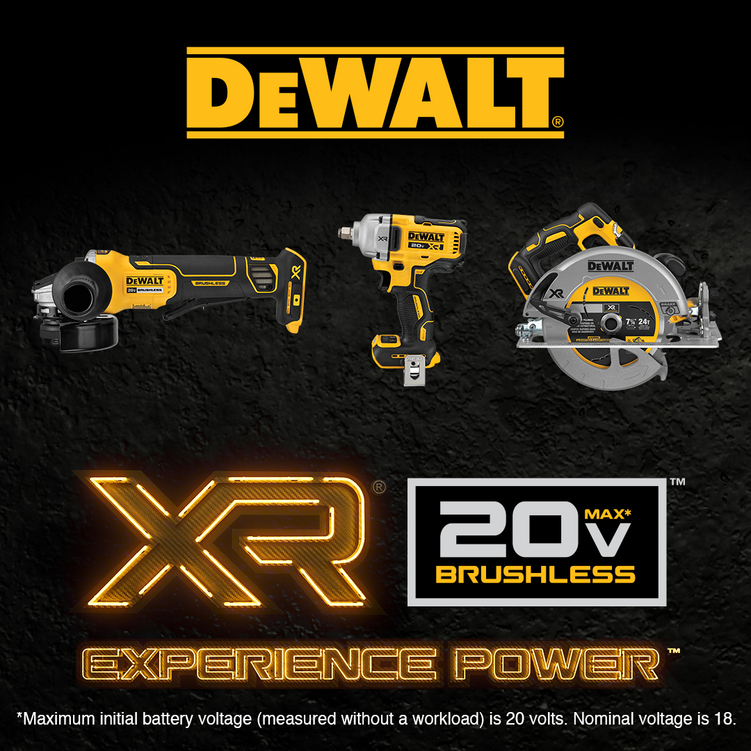 DEWALTtough's tweet photo. The reviews are in. DEWALT XRⓇ tools pair unmatched performance with powerfully advanced features to help you produce five-star work, every time.
#DEWALTTOUGH #XR #EXPERIENCEPOWER #PowerTools #Construction #ToolsOfTheTrade https://t.co/jDl8u340B5