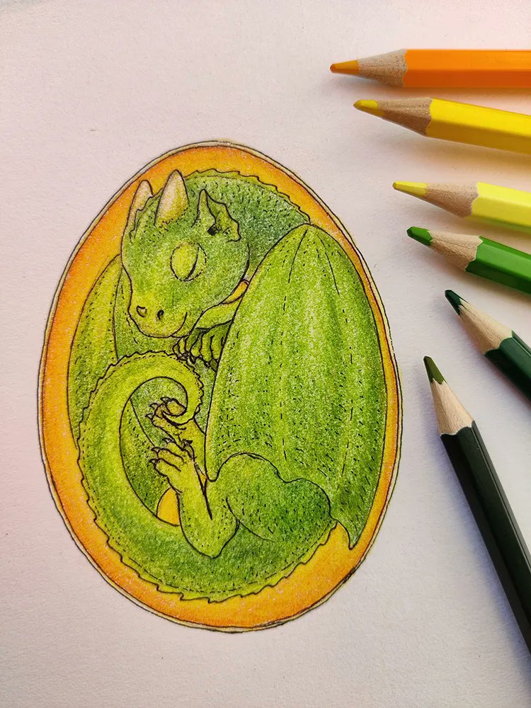 Anja_Kostka's tweet photo. You probably missed my posts. I missed them too.
The recent time was very strange for me.  I suffered from nausea and circulatory problems for weeks and it's not quite over yet. You probably already know what that means. I am going to have a little egg…
#dragon #egg #babydragon https://t.co/ojsuWTTmWr