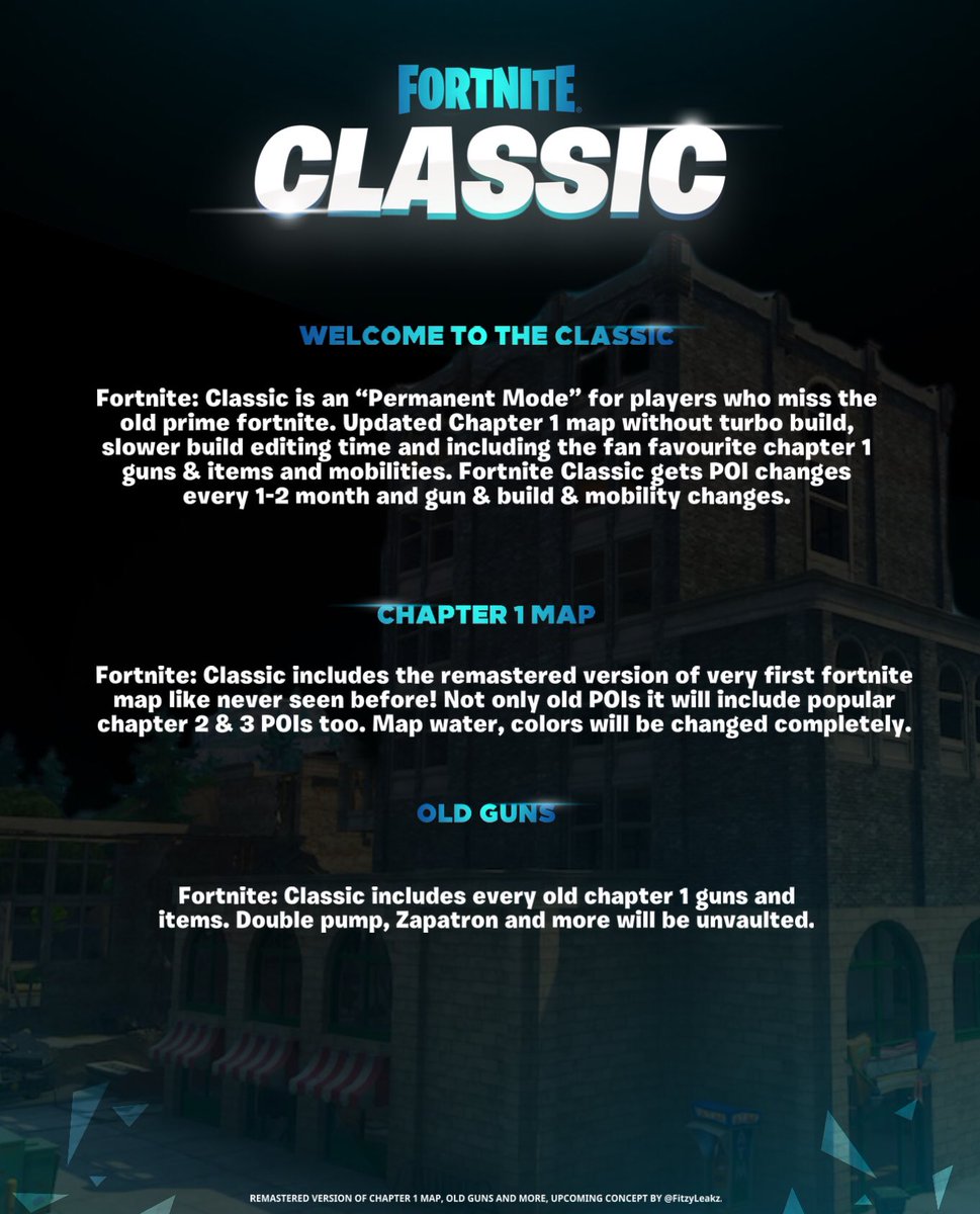 Fitzyy's tweet photo. Welcome to the Classic:

-Map will be revealed at later date https://t.co/8rbSlQhWVR