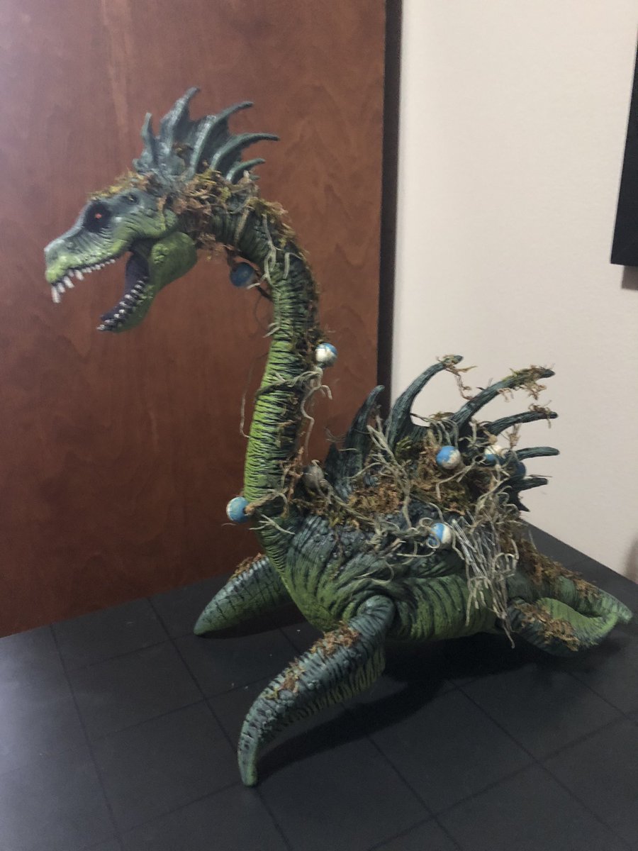 ryaneaid's tweet photo. The first of a series of custom #cryptids I’ll be creating over the next few months. Presenting, the Lake Monster #monster #custom #ACTIONFIGURES https://t.co/t3ZAKPH1Cs