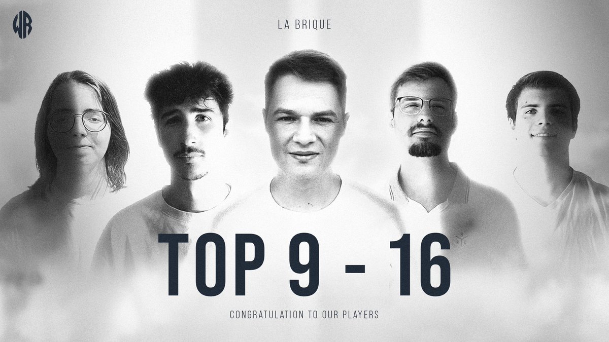Gaming_Wander's tweet photo. Félicitations à nos joueurs #CSGO qui terminent sur un top 9-16 sur 100 équipes au tournoi #LaBrique ! 

Un grand merci à @KRL_stream pour l’organisation 💪🏼

Ggs cracks @rioTAAANK @LaeyeFR @Drakens_A @peraazr @_Ninja_Csgo 

#WanderForWin ⚪️⚫️ https://t.co/0wXG44x1Y6