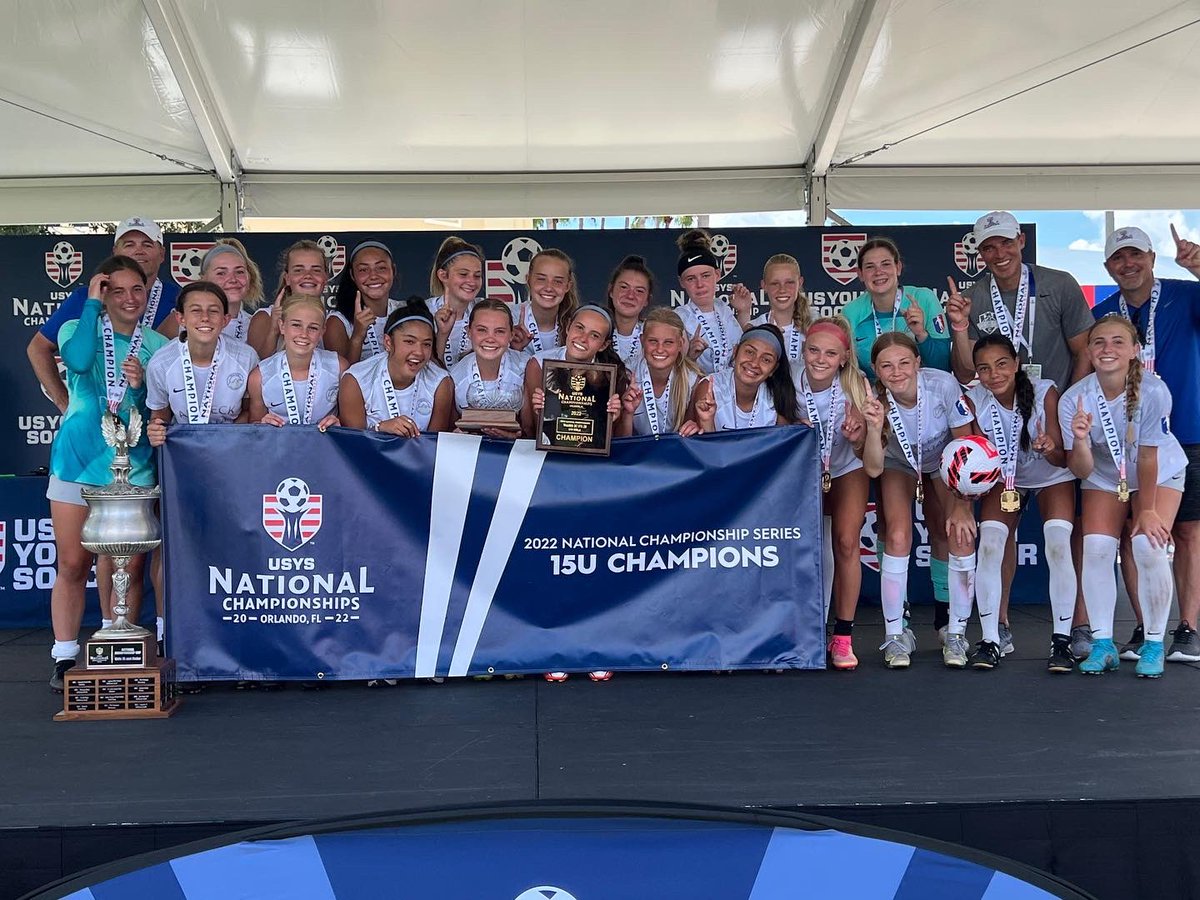 Congratulations to our U15 Girls for winning the <a href="/USYouthSoccer/">US Youth Soccer</a> national championship. #wasatchsoccerclub #wasatchsc #maximizepotential #maximizedevelopmenent #ForItAll