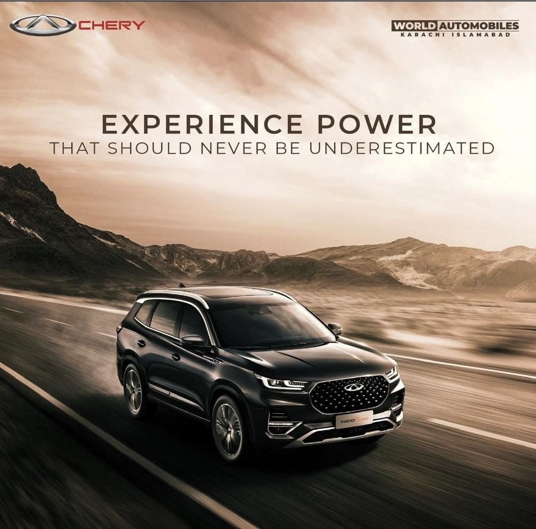 cheryisb's tweet photo. New SUV in town!!
Head down to Chery Blue Area and get your Tiggo Pro booked now.
Experience power that shouldn't be underestimated.

#cars #luxury #pakistan #islamabad #lahore #karachi #CheryPakistan #Tiggo4Pro #Tiggo8Pro #Extraordinary #Worldgroup #Trunkwala #Worldautombiles https://t.co/EdNJzX9RN5