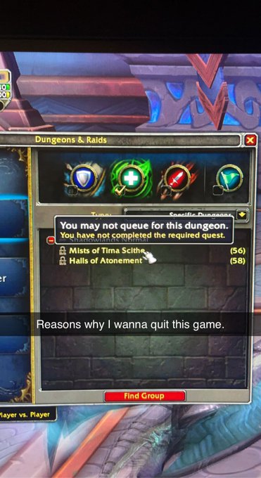 When you just wanna level but blizzard insists you complete every quest to be able to do anything other<a href="/tag/worldofwarcraft"class="tags"><span>#worldofwarcraft</span></a>