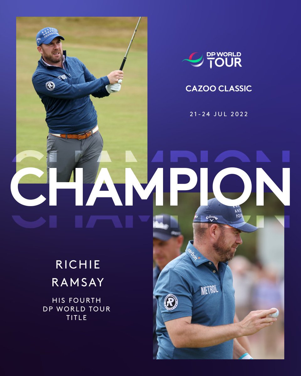 DPWorldTour's tweet image. .@RamsayGolf is back in the winner's circle 🏆 

He wins the #CazooClassic!