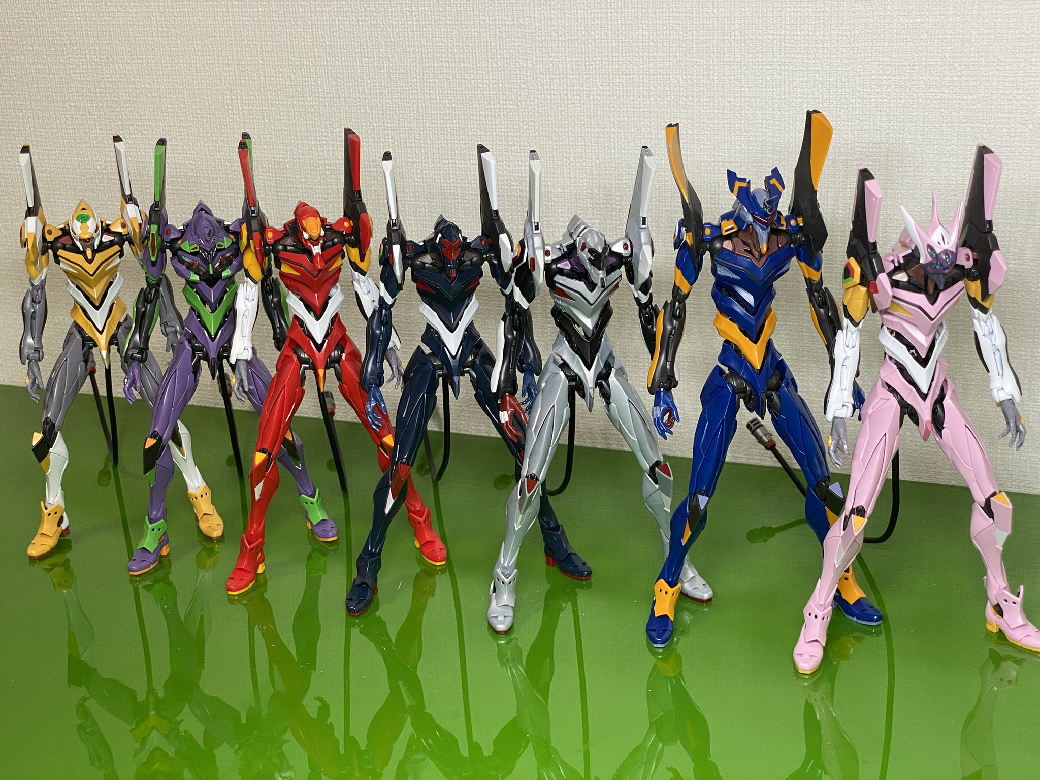 やまっさん★未組立品★RG エヴァンゲリオン 7体まとめセット RG エヴァンゲリオン 7体+拘束台+デカール（RG