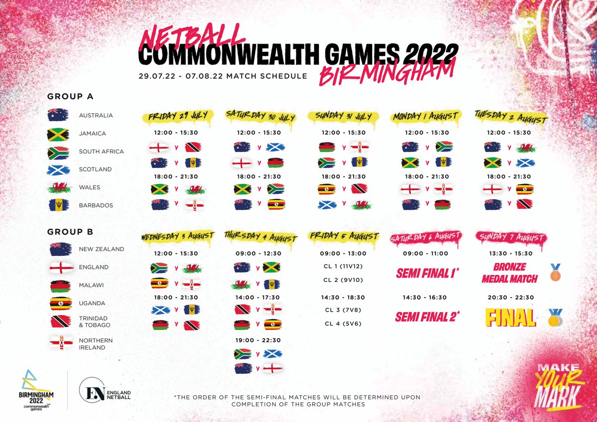 📢 PSA: All non-netball plans from 29 July to 7 August (inclusive) are officially cancelled.

#MakeYourMark