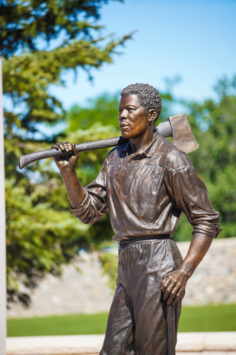 SpencerJCox's tweet photo. And PLEASE visit This Is The Place Heritage Park to see the new monuments honoring the first black pioneers. They are breathtaking. The dedication was overwhelmingly powerful. As we sang @MauliB1’s new song, A Child of God, we could actually see and feel MLK’s beloved community. https://t.co/G9clGDuVpr