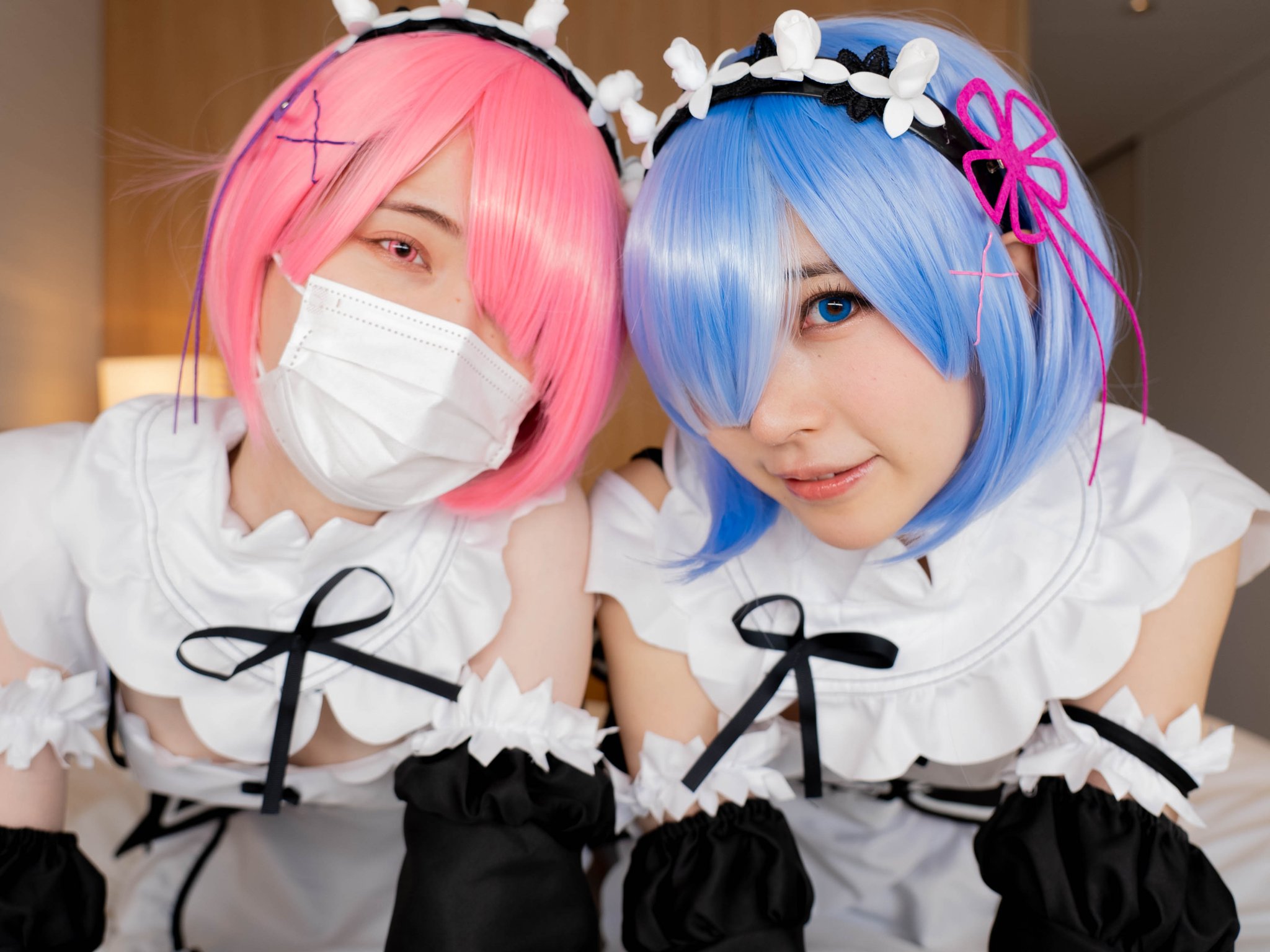 Ram＆Rem cosplay❤️💙 https://t.co/3fBVBkCkvl