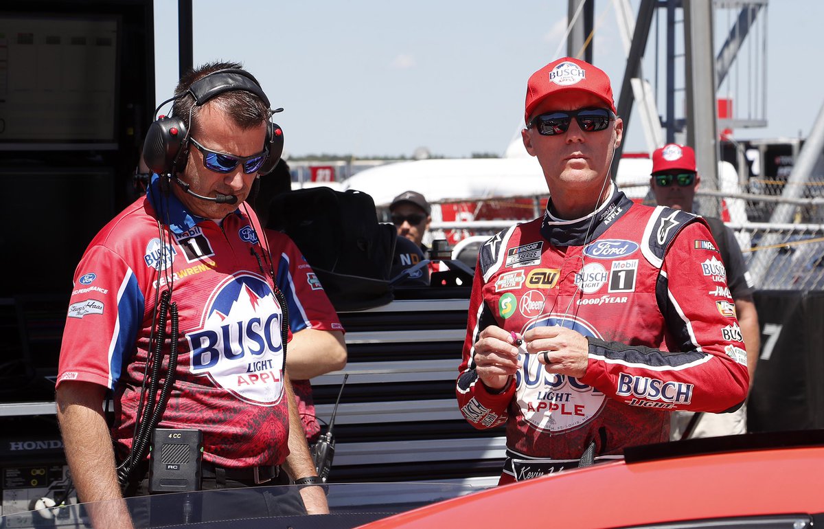 HaasFactoryTeam's tweet photo. Q: Where can you play #BuschTrickyTrivia during the race?
A: @BuschBeer! https://t.co/0PtNwJD55B