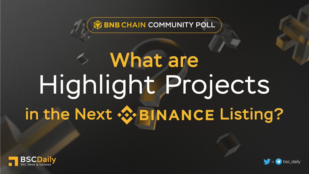 BSCDaily (@bsc_daily) on Twitter photo 🎉 What are #HIGHLIGHT PROJECTS in the Next <a href="/binance/">Binance</a> Listing?👇
<a href="/CEEK/">Ceek</a>
<a href="/RadioCacaNFT/">Follow @RACA_3</a>
<a href="/BabyDogeCoin/">Baby Doge</a>
<a href="/RealFlokiInu/">Floki</a>
<a href="/_hamster_coin/">HAMSTER COIN</a>
<a href="/ThetanArena/">Thetan Arena</a>
<a href="/GalaxyHeroesGHC/">Galaxy Heroes</a>
<a href="/swapleonicorn/">LEONICORN | Swap - NFT - GameFi</a>
<a href="/RichQuack/">QUACK</a>
@Everdome_io
<a href="/ArivaCoin/">Ariva Digital</a>
<a href="/yooshi_official/">YooShi</a>
<a href="/BscPitbull/">Pitbull Token</a>
<a href="/safemoon/">SafeMoon</a>
<a href="/BombCryptoGame/">Bomb Crypto (BCOIN)</a> 🔥 🎉 What are #HIGHLIGHT PROJECTS in the Next <a href="/binance/">Binance</a> Listing?👇
<a href="/CEEK/">Ceek</a>
<a href="/RadioCacaNFT/">Follow @RACA_3</a>
<a href="/BabyDogeCoin/">Baby Doge</a>
<a href="/RealFlokiInu/">Floki</a>
<a href="/_hamster_coin/">HAMSTER COIN</a>
<a href="/ThetanArena/">Thetan Arena</a>
<a href="/GalaxyHeroesGHC/">Galaxy Heroes</a>
<a href="/swapleonicorn/">LEONICORN | Swap - NFT - GameFi</a>
<a href="/RichQuack/">QUACK</a>
@Everdome_io
<a href="/ArivaCoin/">Ariva Digital</a>
<a href="/yooshi_official/">YooShi</a>
<a href="/BscPitbull/">Pitbull Token</a>
<a href="/safemoon/">SafeMoon</a>
<a href="/BombCryptoGame/">Bomb Crypto (BCOIN)</a> 🔥