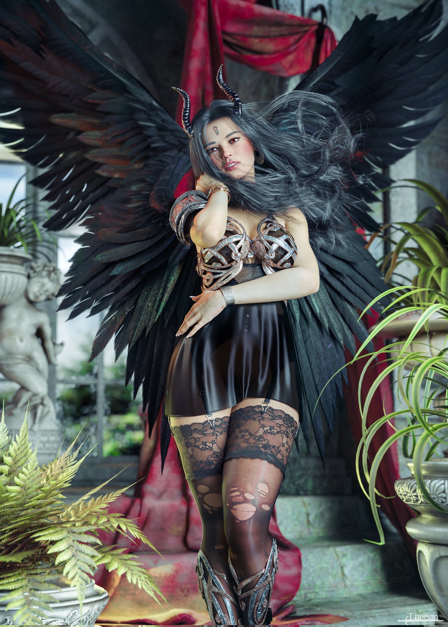 Luceian on X: Dark Angel #DAZ3D #CGart #Dart #3Dartist #MadeWithDaz #3dx  #3DCG #angel #brunette #pinup See the nsfw version t.cod1MUz8EbnS  t.coLYgWqSRgbf t.coWJQZRI3xzk  X