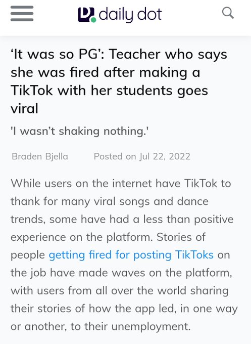 Girl, you're there to teach children. Lol not make goofy tiktoks. https://t.co/QmXmH2S7tN