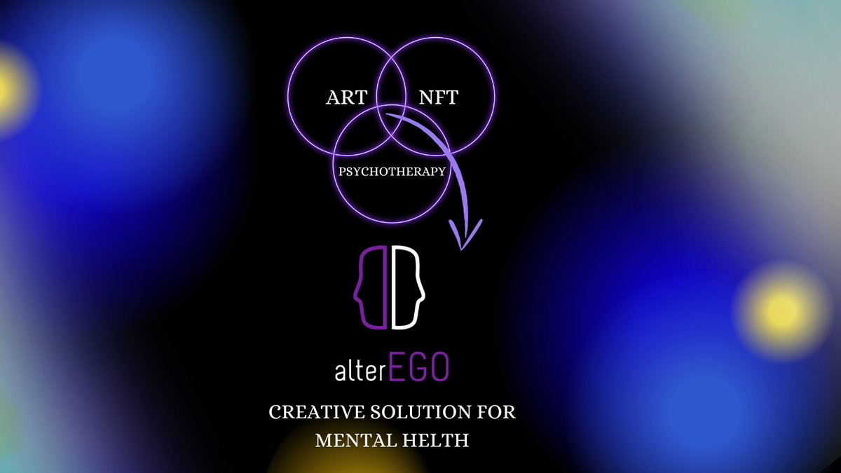 We are AlterEgo - creative solution for mental issues which combines art , psychotherapy , and NFTs into a technological tool for self- empowerment. We aim to achieve this through creating and selling therapeutic art as #NFTs. #NFT #NFTCommunity #ART <a href="/yanush_alterEGO/">AM Yanush 🇺🇦</a> <a href="/docAlterEGO/">Dr.alterEGO🇺🇦</a>