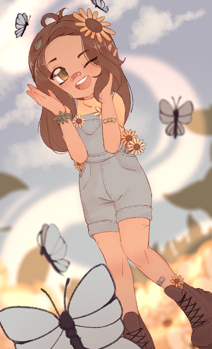 SketchedWispie's tweet photo. First place prize for @Floraltyy ! 🌻 🦋 https://t.co/IOvnCB3sBw