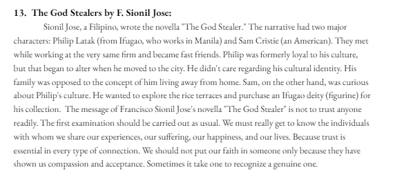 mareclareng's tweet photo. [FCA EVENT]

The God Stealers by F. Sionil Jose | 1 hour and 1 minute

@FEUCenterArts https://t.co/zbfC6icj1X