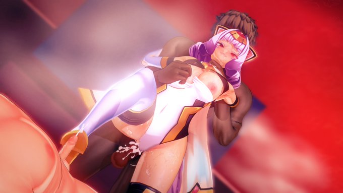 最近個人的に大好きな構図を一つ…2,3枚目は表情差分です。 