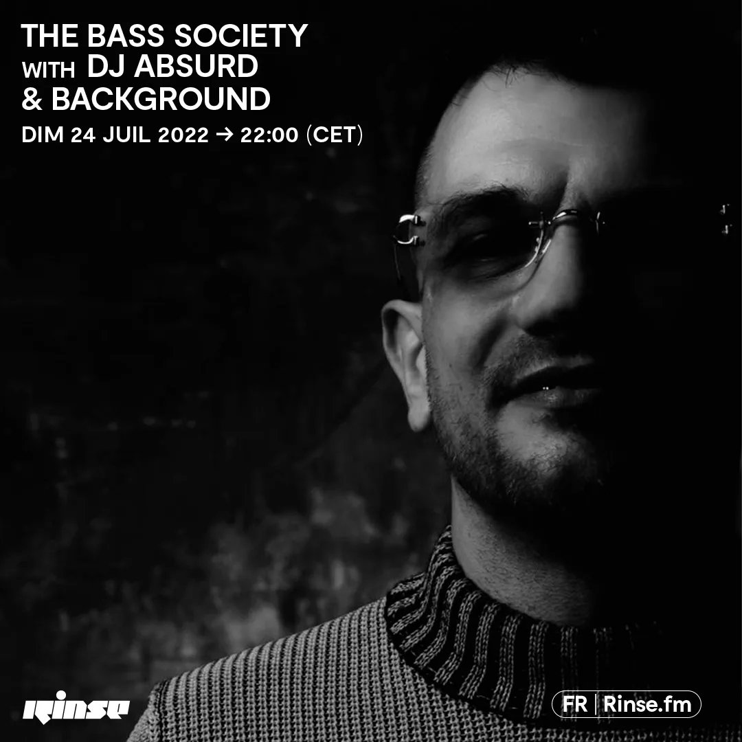 Background (SeekSickSound / The Bass Society) (@background_sss) on Twitter photo It's <a href="/RinseFrance/">Rinse France</a> tonight with the TBS show & were bringing back the iconic duo of DJ Absurd & I ✅✅✅ It's <a href="/RinseFrance/">Rinse France</a> tonight with the TBS show & were bringing back the iconic duo of DJ Absurd & I ✅✅✅