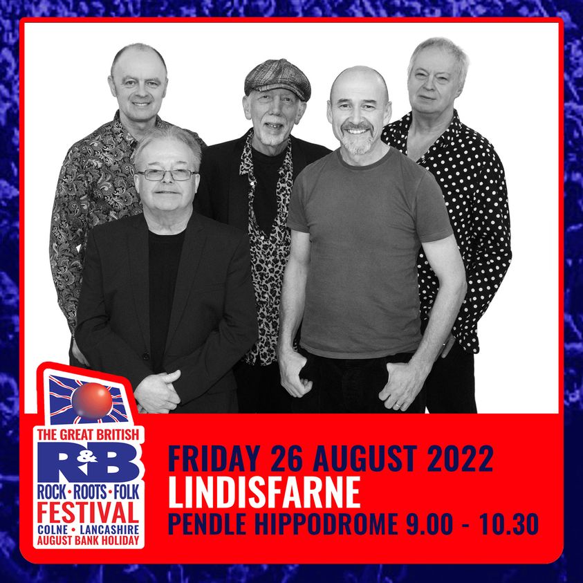 We're performing at the @ColneBlues Great British Rhythm & Blues Festival 🎷, Fri 26 August at the @pendlehippo Theatre – join us? colneblueslineup.com/lindisfarne A twist to the festival's norm, we're truly delighted to have been invited to help represent all things folk rock in #Colne!