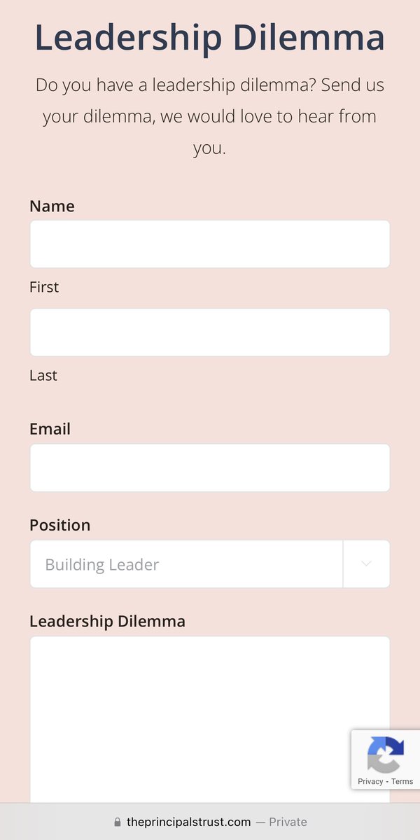 We’re developing Season 2 of our Podcast &amp; would love to hear from you. Do you have a Leadership Dilemma you’d like for us to discuss? You can ask for yourself or for a friend.  theprincipalstrust.com