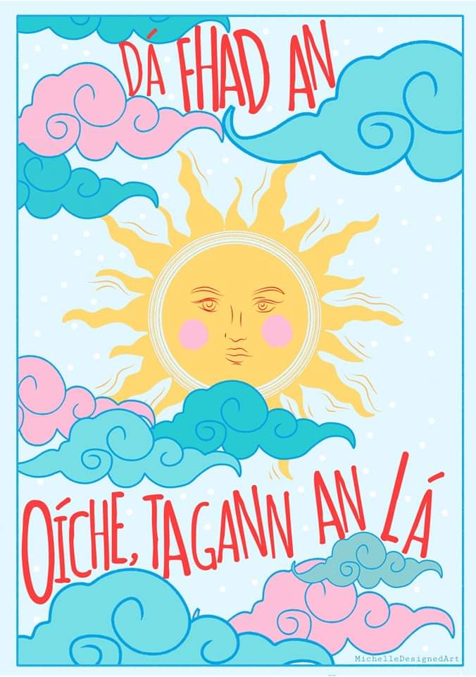 ⭐Dá fhad an oíche, tagann an lá⭐
⭐No matter how long the night, the day will come⭐

 #irishsaying #irishbusiness #irishartist #irishillustrator  #irishsayings #digitalillustration #digitalart #wallprints #wallart