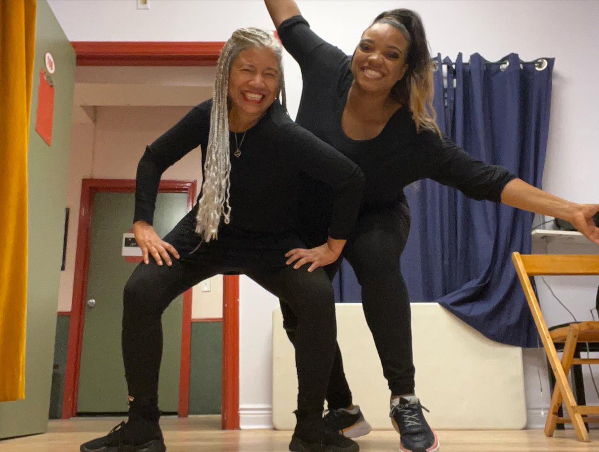 SharonHarveyRo1's tweet photo. Wow! What an amazing time I had in NYC w/Jasmine fm the Emmy-nominated #WOFTBG Watch Out for the Big Grrrls from @lizzo. Jasmine (@jaslorenmorr on IG) is a terrific person, an awesome teacher &amp; a beautiful dancer. We had a joint birthday celebration over dinner! TYVM!! https://t.co/w6YqoXcXti
