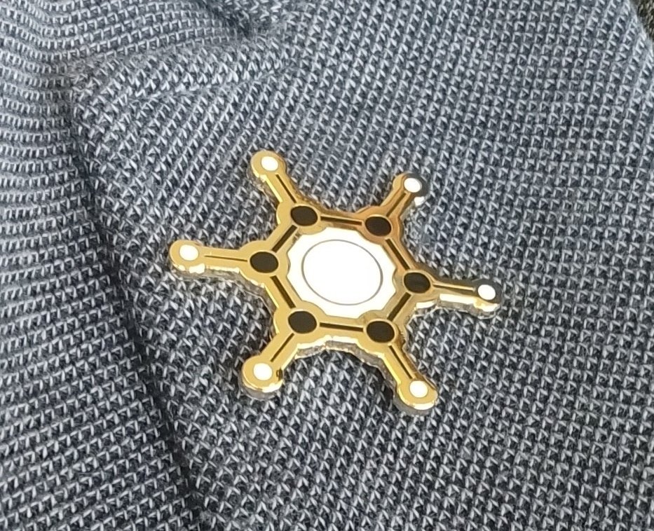 miomj's tweet photo. I get so many great comments on my @dorbitalgames pins, even from non-science folk! I was totally geeking out to meet @zacharythammav1 at #ACSLEADS . Can't wait to see what they come up with next! https://t.co/NxvYBB9yNe