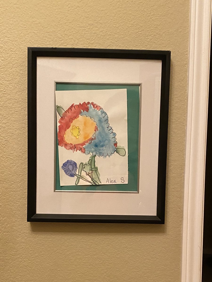Love when I’m visiting friends &amp; recognize their kids’ art projects from <a href="/weirartroom/">Mary Weir</a> on the wall. She really is the bestest art teacher! @CanyonCreekElem  #rrisd1family