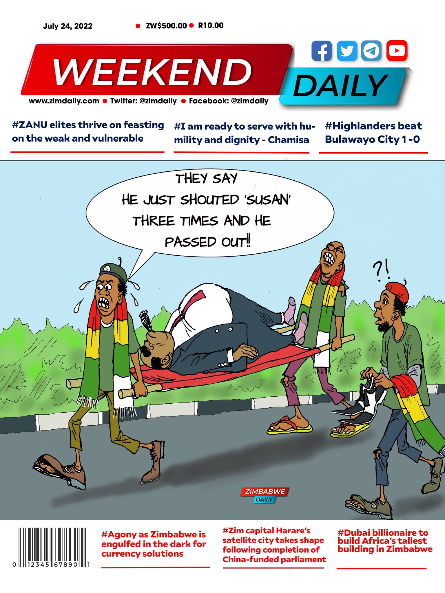 zimDaily on Twitter: "#Zimbabwe #zimDaily #Harare #FrontPage #Bulawayo