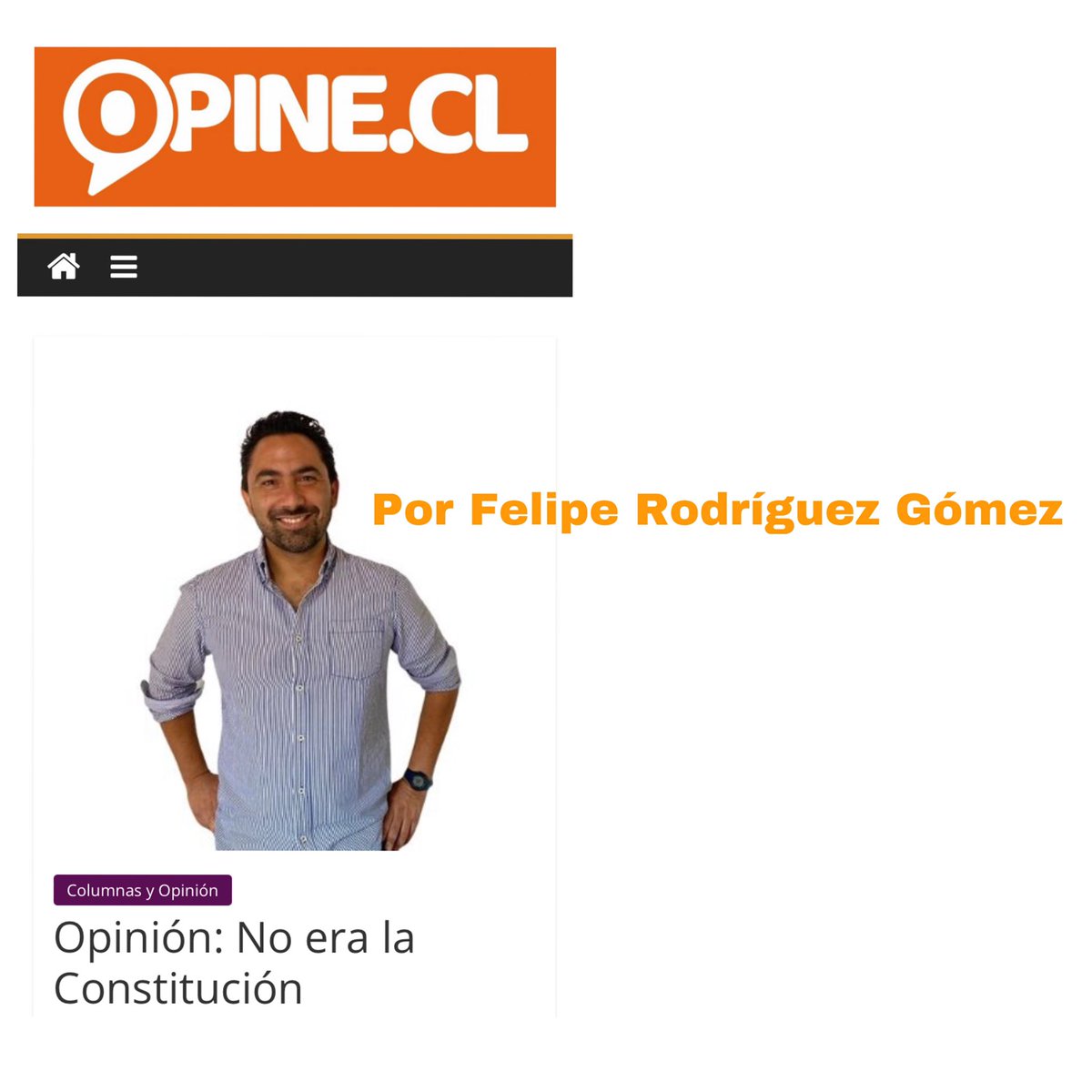 Opinechile's tweet photo. Te invitamos a revisar la opinión del periodista @felipedesf 

https://t.co/686PPOmHOz https://t.co/7pY6a7bok7