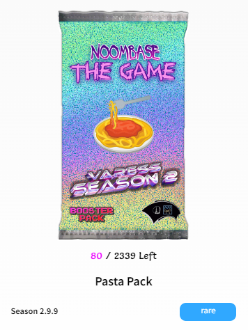 gas is cheap. there's 80 pasta packs left