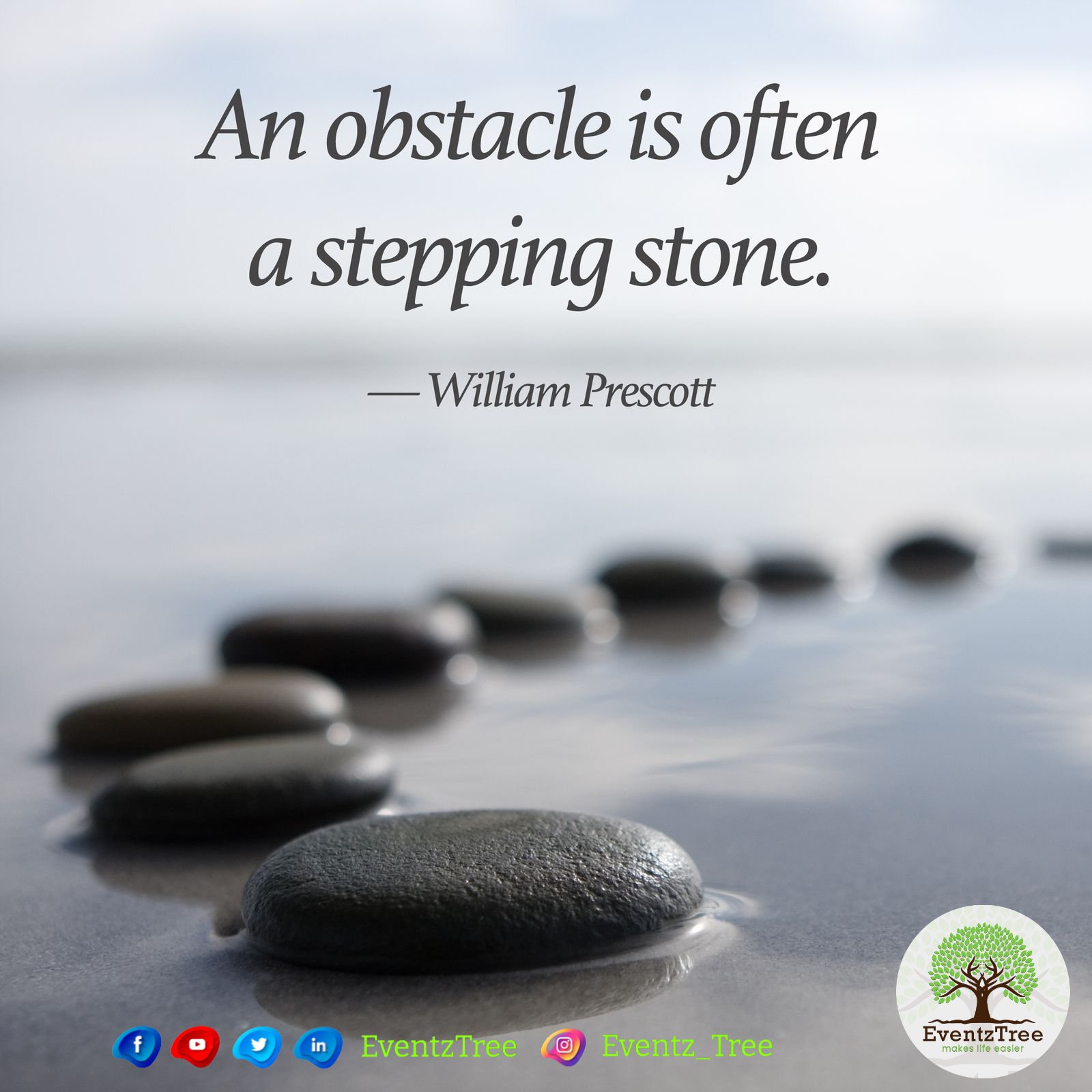 EventzTree on X: "An obstacle is often a stepping stone." @EventzTree # quotes #eventztree #twitter #sunshine #positive #dreams #love #goals  #motivation #life #dream #success #inspiration #art #lifestyle #photography  #happy #believe #mindset #beautiful ...