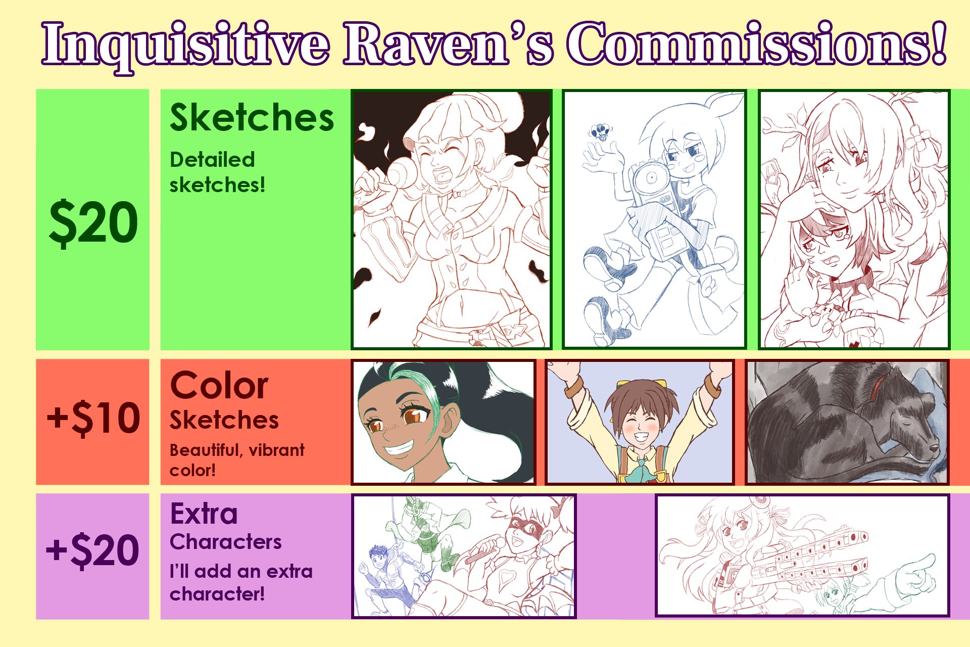 Sketch commissions