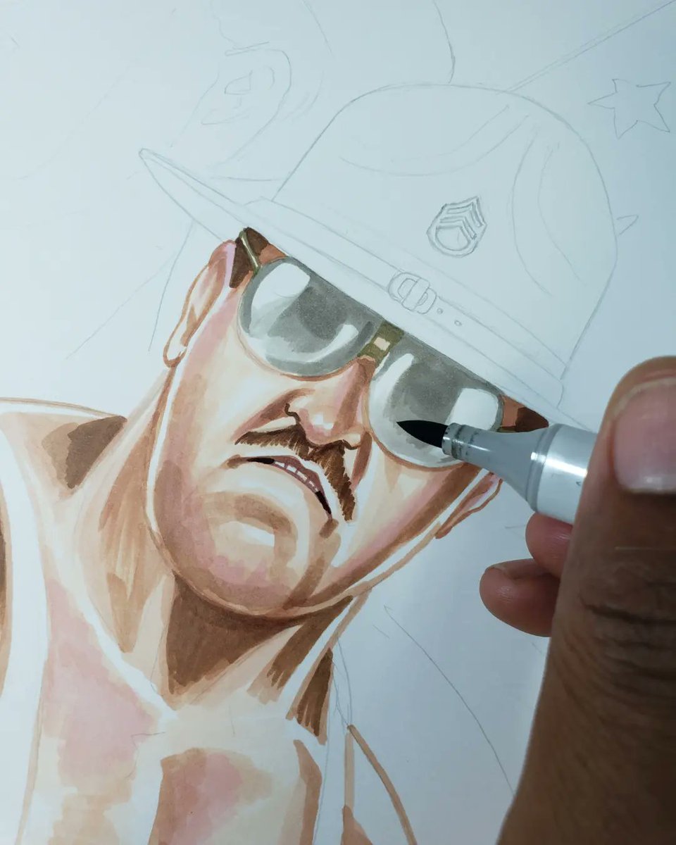 Sgt Slaughter 

#ArtistAJMoore #wwe #wwf #nwa #awa #sgtslaughter #america #americanflag #wwehalloffame #wwelegends #prowrestling #prismamarkers #copicmarkers #ArtistAJMooreWrestling