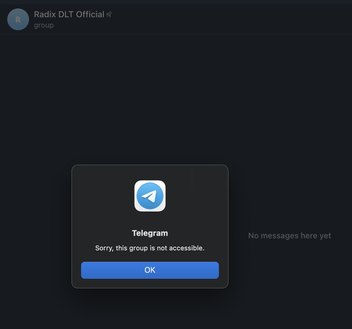 Sad announcement to make. Today, the official Samusky account was banned by <a href="/radixdlt/">Radix - Radically Different DeFi</a> without breaking any rules. $XRD