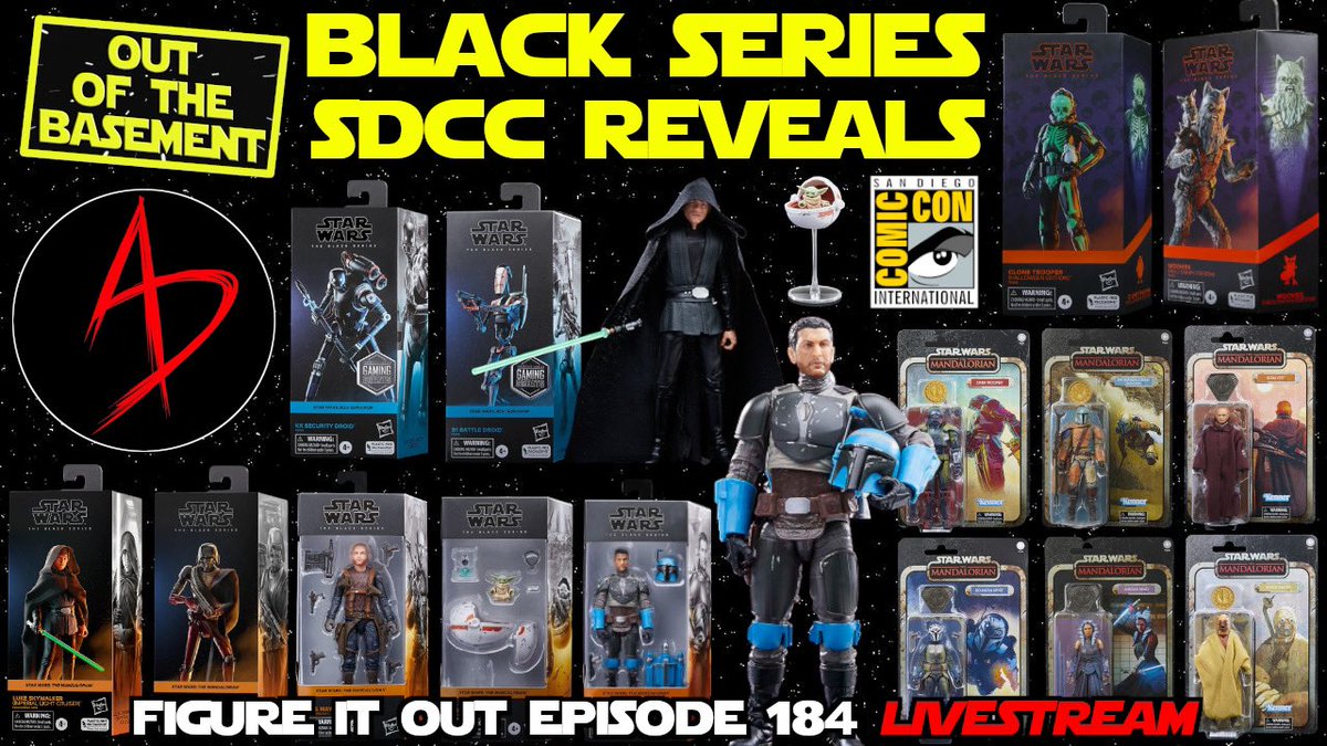 We are going live at 1pm today! Come hang out as we discuss all the new Black Series reveals from SDCC! 

youtu.be/nloZMsDZzfE