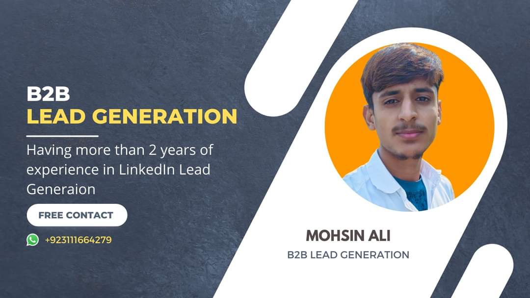 MohsinA22927246's tweet photo. Are you looking for B2B LinkedIn leads?
Yes you're in the right place. I've more than 3 years experience in b2b lead generation.
#b2bleads
#leadgeneration
#LinkedIn
#emailcollection
#emailaddress
#phonenumber
#dataentry
#excelwork
#datamining
#pythonscraping
#copypsate https://t.co/wH99P3yQfy