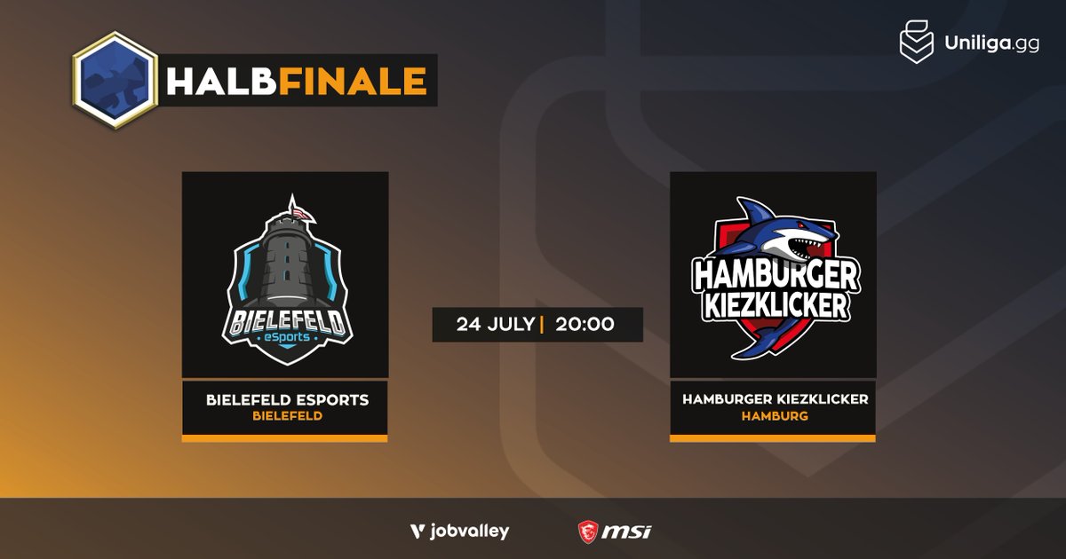 #csgo🔫 #grandfinal🏆

Erster Hamburger Titel seit 2016 oder Rekordmeisterstatus für Bielefeld? 🏆🏆🏆🏆

⏰ 20 Uhr
📺 twitch.tv/uniliga_aim
👉 @bielefeldesport ⚔️ <a href="/HamburgerHaie/">Hamburger Haie</a> Kiezklicker
🎙️ Mika &amp; <a href="/GG__RichY/">GG_RichY (Tristan)</a>
💹 <a href="/RoyalTZZZ/">Royal</a> &amp; <a href="/jannikel26/">jannik_mlr</a>
🎥 <a href="/nppbTV/">𝕟𝕡𝕡𝕓</a> 
🎬 @Pre_Venti