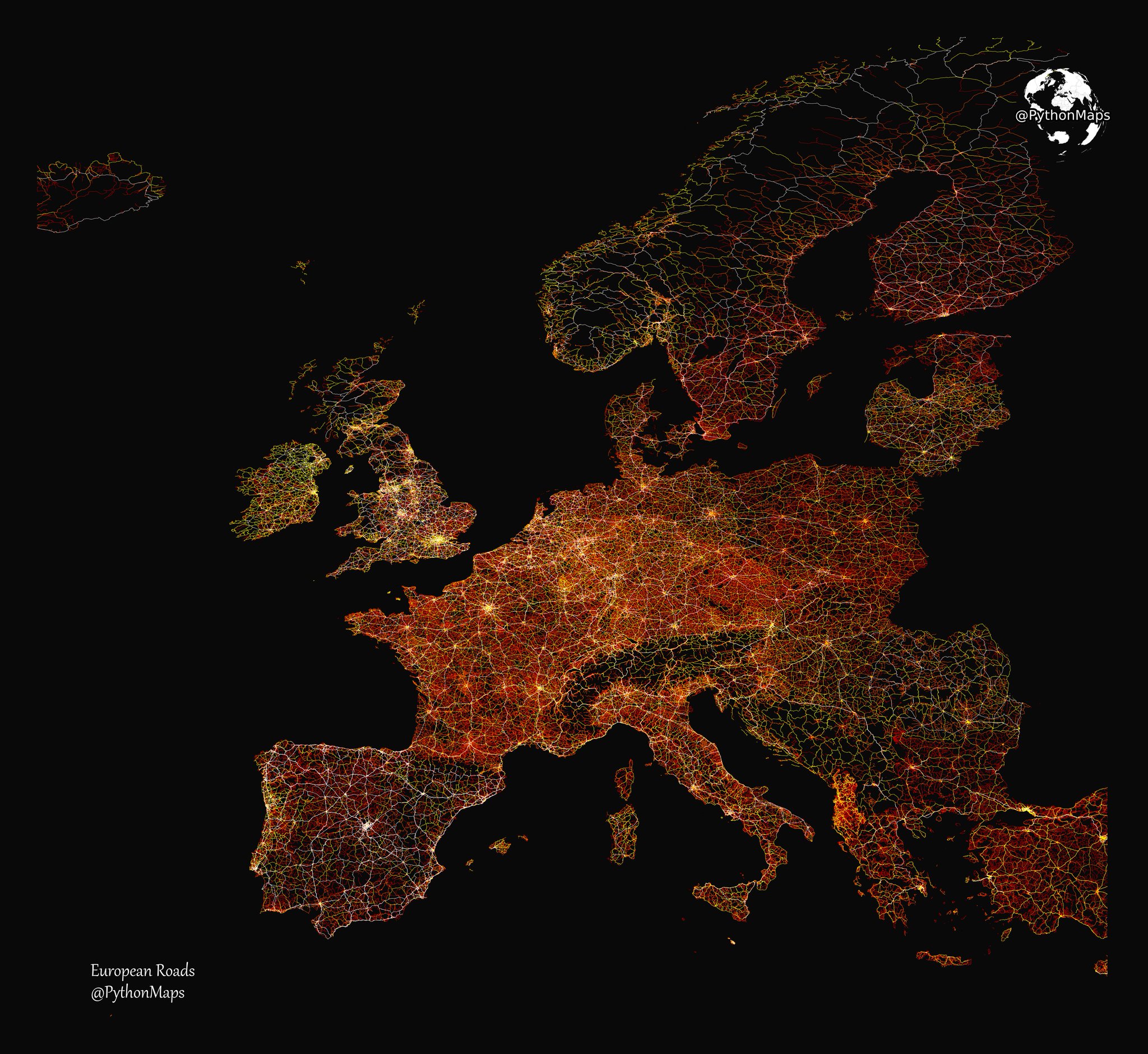 Python Maps on Twitter: