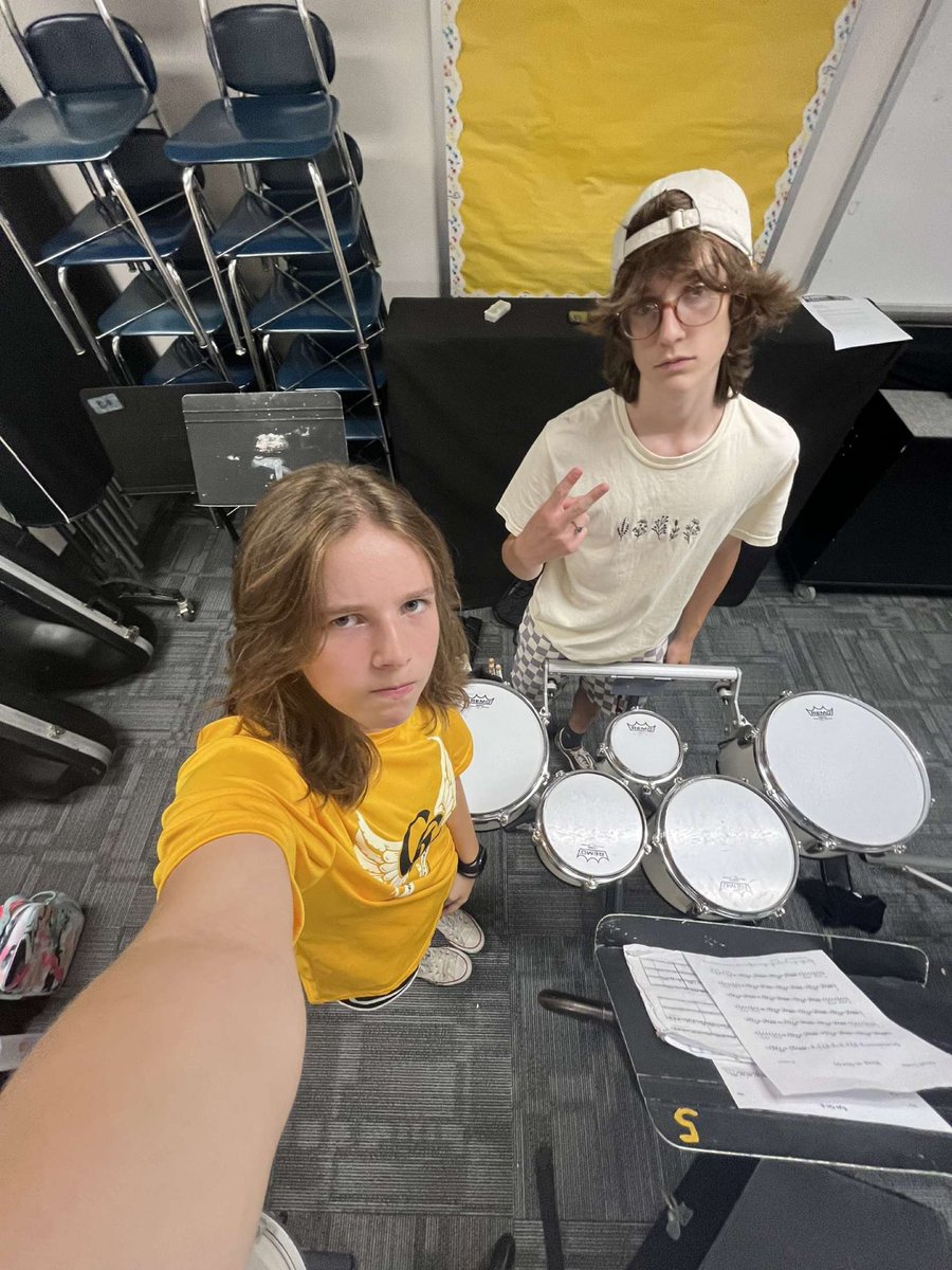 jag_drumline's tweet photo. Drum Camp Shenanigans! JAG Drumline is looking good this year #gogmen https://t.co/hZzif8bmI8