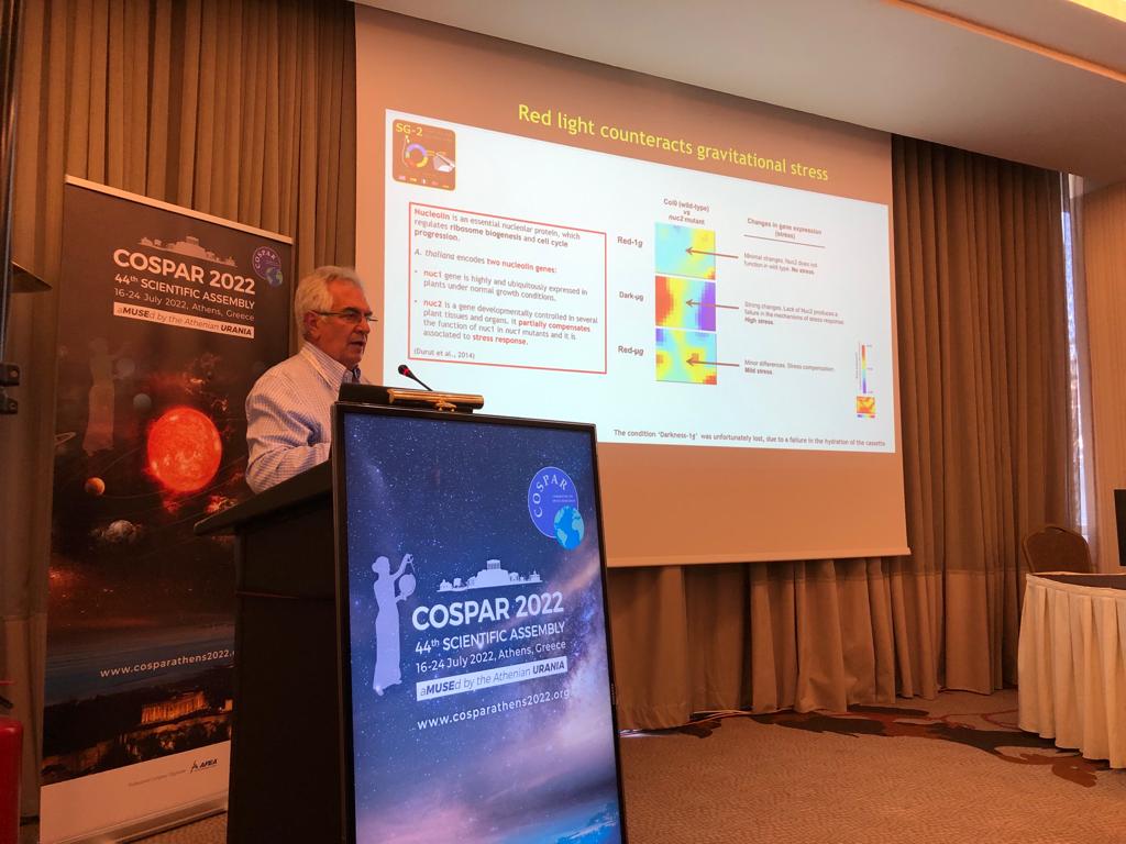 @Cospar_2022, in Athens, where I have presented results of our @PCNPMicrogLab, @CIB_CSIC on plants in spaceflight, has been the last event of my scientific career. I will officially retire next Friday, 29th July. Thanks to all colleagues and friends!