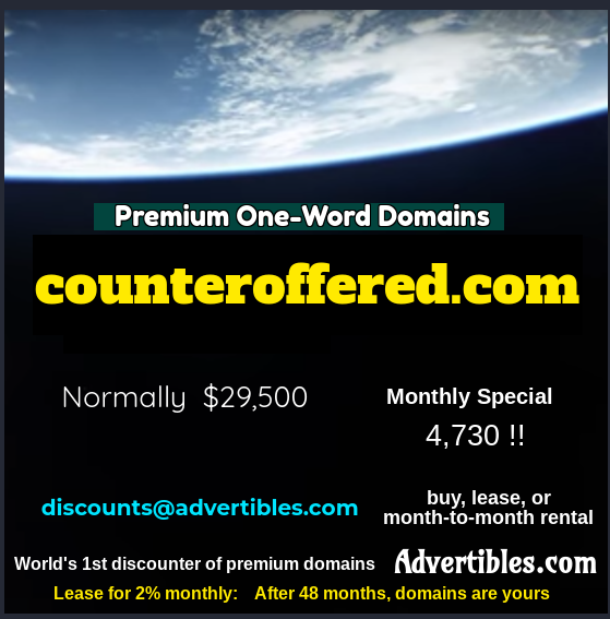 Domainifier's tweet photo. Great #domains #ForSale
@advertibles or @toleristic
#custom #custodials #discounts #counteroffers #advertising #money #wealth #success #twitme #ads #advertibles https://t.co/nn5jrMG5sO